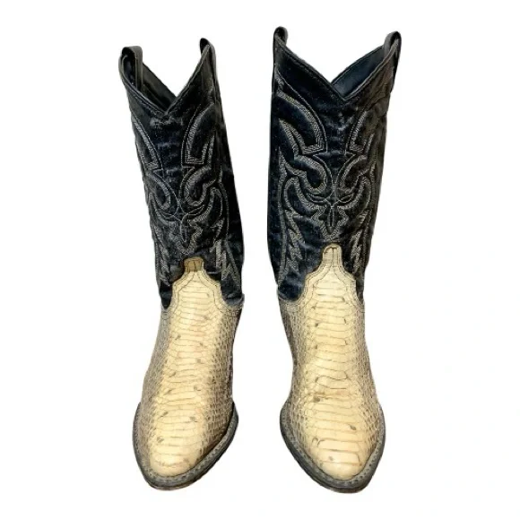 Women’s Tony Lama #3550 Python Skin Western Core Boots Size 7M - Picture 5 of 9